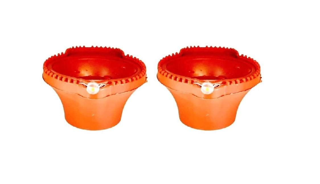 Diya LED Water Sensor - Safe, Smokeless & Reusable Ambient Lights (Pack of 06/12/18/24)