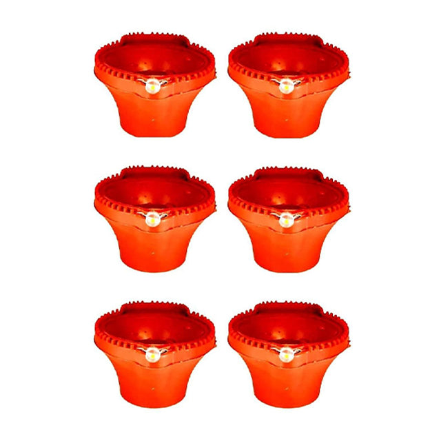 Diya LED Water Sensor - Safe, Smokeless & Reusable Ambient Lights (Pack of 06/12/18/24)